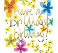 Lucilla Lavender Fun Birthday Card Charm Range Illustrated Design