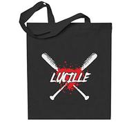 Lucille Crossbats Blood Splatter Walking Dead Totebag