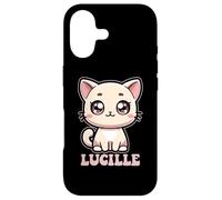 Lucille Cute Kitty Cat Design for Girls Name Lucille Case for iPhone 17