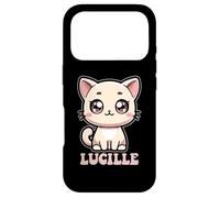 Lucille Cute Kitty Cat Design for Girls Name Lucille Case for iPhone 17 Pro