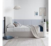 Lucille Upholstered Tv Bed Cream/beige Natural Velvet - King Size 5Ft Bed Frame Only