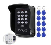 LUCINE 1000 Users RFID Keypad, Door Lock Access Controller, Stand-alone Access Reader, 125KHz ID Door Opener, PIN Code, with Rainproof Cover and 10pcs Proximity Cards