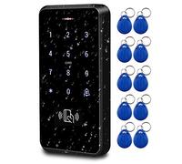 LUCINE Ultimate Full Waterproof RFID Keypad, 3000 Users Capacity, 125KHz Stand-alone Access Control Touch Screen Panel, PIN Code, Wiegand 26, with 10pcs RFID Key fob Cards, Can be Installed Outdoor