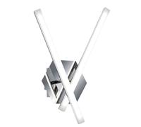 Luminosa Lighting Luminosa Modern Led Wall Lamp Chrome, Warm White 3000K 1000Lm
