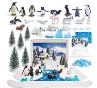 LuciPaw - Animal Figures Set, Realistic Miniature Creatures, Plastic Toy Figures for Educational Learning, Cake Decoration, School Projects, Gift for Kids