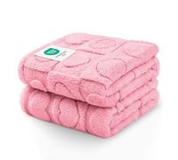 Luciphia 1 Pack 2 Small Dog Blanket Washable Pet Bed Cover Soft Fluffy Puppy Blanket with Premium Fleece 300GSM Cozy Calming Cat Blankets for Indoor Cats Pink 30x20 inch