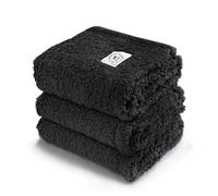 luciphia 1 Pack 3 Calming Blankets Fluffy Premium Fleece Pet Blanket Soft Sherpa Throw for Dog Puppy Cat Black Small (23”x16'')