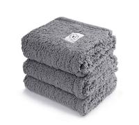 luciphia 1 Pack 3 Calming Blankets Fluffy Premium Fleece Pet Blanket Soft Sherpa Throw for Dog Puppy Cat Grey Small (23" x16'')