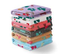 Luciphia 1 Pack 6 Dog Blankets Cat Soft Fluffy Fleece Pet Blanket Warm Cute Print Design Puppy Kitten Doggy Bone Large(41"x31")