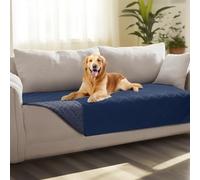 Luciphia 100% Waterproof Couch Cover Blanket for Dogs Anti-Slip Pet Couch Protector Sofa Mat Puppy Cat Blanket with Non-Slip Bottom, Navy Blue, 30x70 Inch