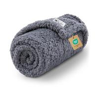 Luciphia Premium Fleece Dog Puppy Blanket Soft Pet Sherpa Calming Cat Blanket Throw for Small Medium Dog Cat(Grey,30x20 inches)