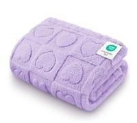 Luciphia Small Dog Blanket Washable Pet Bed Cover Soft Fluffy Puppy Blanket with Premium Fleece 300GSM Cozy Calming Cat Blankets for Indoor Cats Light Purple 57x40 inch