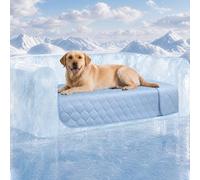 luciphia Waterproof Cooling Mat for Dogs, Washable Couch Covers for Summer, Cooling Blanket for Cats, Dogs and Pets, Light Blue, 77 x 178 cm
