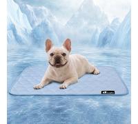 luciphia Waterproof Cooling Mat for Dogs, Washable Couch Covers for Summer, Cooling Blanket for Cats, Dogs and Pets, Light Blue, 77 x 102 cm