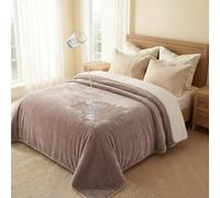 Luciphia Waterproof Pet Blanket, Washable Reversible Sherpa Fleece Throw