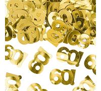 Luck and Luck 60th Birthday Gold Age confetti | Number 60 Table Confetti | Gold 60th Birthday Table Confetti | Birthday Table Decoration | 60th Anniversary Decorations