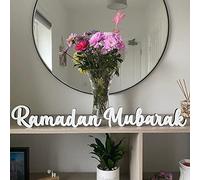 Luck and Luck Eid Ramadan Table Signs, Wooden Eid Party Decorations, Eid Mubarak, Bismallah, Ramadan Kareem, Ramadan Mabrook Mabrouk, Alhamdulillah… (Ramadan Mubarak)