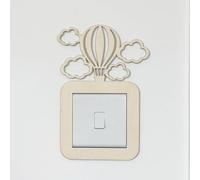 Luck and Luck Hot Air Balloon Light Switch Surround - Whimsical Kids Room & Nursery Decor, Fun Wall Accessory for Boys & Girls’ Bedrooms