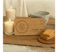 Luck and Luck Personalised Beer Tray Coaster Gift, Whiskey Lovers Coaster, Wooden Keepsake Gift For Him, Wood Coaster, Drinks Gift For Dad Grandad