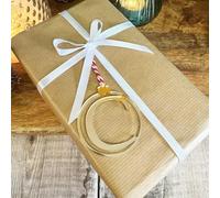 Luck and Luck Personalised Initial Gift Tags, Custom Colours Festive Letter Initial Bauble, Christmas Bauble, Acrylic Tree Decoration Gift Label, Present Tags