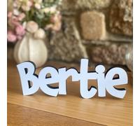 Luck and Luck Personalised Wood Name Signs, Nursery Freestanding Shelf Name, Baby Name Gift, Bedroom Decoration Gift, Wooden Letters 9cm Height
