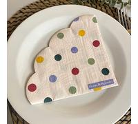 Luck and Luck Polka Dot Emma Bridgewater Paper Scalloped Napkins x 12