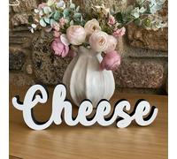 Luck and Luck Wooden Cheese Table Sign, Wedding Buffet Cheese Name, Cheese Board Standing Sign, Party Cheese Wood Sign