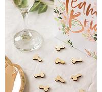 Luck and Luck Wooden Penis Table Confetti, Hen Party Scatters, Willy Hen Party Decorations, Bachelorette Party Penis Confetti, Bride To Be Party x 80pcs