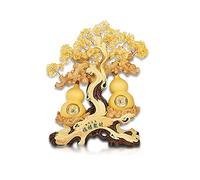 Luck and Wealth Crystal Tree Double Gourd Crystal Fortune Tree Home Decoration Crystal Fortune Tree Feng Shui Auspicious Tree Gift Tree Artificial Tree Money Tree Chakra Money Tree (Size : C)