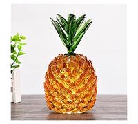 Luck and Wealth Resin Decoration,Home Ornaments Pineapple Porch Wine Cabinet Artificial Crystal Lucky Decoration Gift Chakra Money Tree