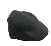 LUCK Boys Girls Kids Cotton Solid Color Ivy Irish Beret Newsboy Flat Cap (Dark Gray)
