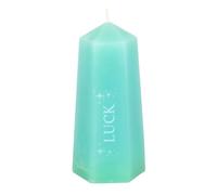 Luck Crystal Candle - Green Aventurine Tower, 30 Hours Burn Time, Attracts Wealth & Abundance, Unscented Paraffin Wax, Reveals Hidden Crystal, Ideal for Sacred Spaces & Manifestation