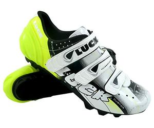 LUCK Extreme 3.0 MTB Cycling Shoes, with Carbon Sole and Triple Velcro Fastening Strap in Addition to Reinforced Toe.
