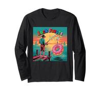Luck Favors The Angler with The Last Donut Long Sleeve T-Shirt