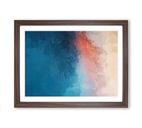 Luck For Me In Abstract Modern Art Framed Print | A3 Walnut Framed Wall Art | Ready to Hang | Abstract Fantasy Picture | Living Room Bedroom Lounge Office