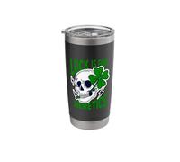 Luck is for Heretics Proverbs 16:33 St. Patricks Day Skull Stainless Steel Insulated Tumbler