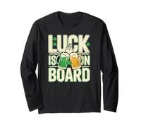 Luck is on Board with St Patricks Day Cruise Long Sleeve T-Shirt
