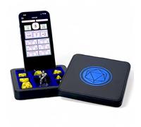 Luck Lab Compact Magnetic Dice Case with Tray with Phone Stand - Dice and Miniature Staging and Storage for RPG,D&D Tabletop Gaming (Blue)