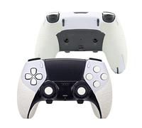 Luck&Link Controller Grip for PS5,Textured Skin kit,for PS5DualSense/Edge Anti-Skid Sweat-Absorbent Controllers Handle Grips, Buttons (PRO-Pearl White, PS5 Edge)