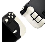 Luck&Link Controller Grip for Steam Deck OLED&LCD,Textured Skin kit,Anti-Skid Sweat-Absorbent Controllers Handle Grips, Buttons,Triggers,D-pad (PRO-Pearl White)