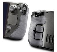 Luck&Link Controller Grip for Steam Deck OLED&LCD,Textured Skin kit,Anti-Skid Sweat-Absorbent Controllers Handle Grips, Buttons,Triggers,D-pad (Ultra - Cement Gray)