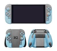 Luck&Link Controller Grip Kit for Nintendo Switch 2, Textured Skin, Anti-Skid, Sweat-Absorbent. Compatible with Joy-Con 2 controllers, featuring handle grips, buttons,triggers (Ultra - Sky Blue)