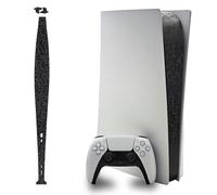 Luck&Link Skin Sticker for PS5 Console Center Part Protection Texture Sticker,For ps5 Disc Edition Host Middle Strip Texture Skin Scratch Resistant (Honeycomb - Black, FOR PS5 (2020))