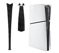 Luck&Link Skin Sticker For PS5 Slim Console Center Part Protection Texture Sticker,For ps5 slim Digital And Disc Edition Host Middle Strip Texture Skin Scratch Resistant(Broken Diamonds,FOR PS5 SLIM)