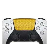 Luck&Link Touchpad Protector For PS5 Dualsense/Edge Enhanced Texture Skin Compatible with Playstation 5 Dualsense/Edge(Honeycomb - Gold,PS5DualSense(2pcs))