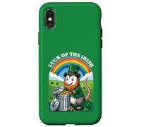 Luck of the Irish Opossum St. Patrick's Day Trash Panda Case for iPhone X/XS