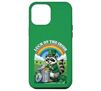 Luck of the Irish Raccoon St. Patrick's Day Trash Panda Case for iPhone 12 Pro Max
