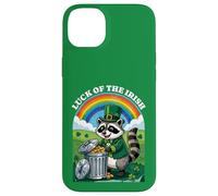 Luck of the Irish Raccoon St. Patrick's Day Trash Panda Case for iPhone 14 Plus