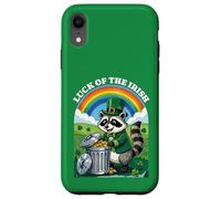 Luck of the Irish Raccoon St. Patrick's Day Trash Panda Case for iPhone XR