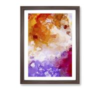 Luck Of The Stars Abstract Framed Print | A3 Walnut Framed Wall Art | Ready to Hang | Abstract Space Picture | Living Room Bedroom Lounge Office